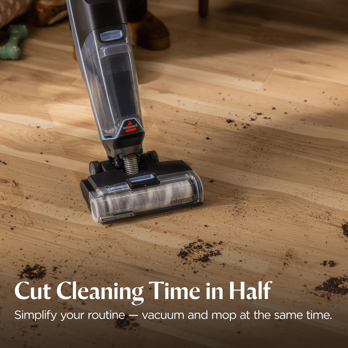 Bissell CrossWave Edge Cordless Wet Dry Vacuum with Edge Cleaning, Tangle-Free Pet Hair Brush Roll, FreshStart Filter, and Storage & Rinse Tray Included, 4329F