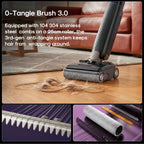 EUREKA Floor Shine 830 Cordless Wet Dry Vacuum Cleaner, 24KPa Vacuum Mop