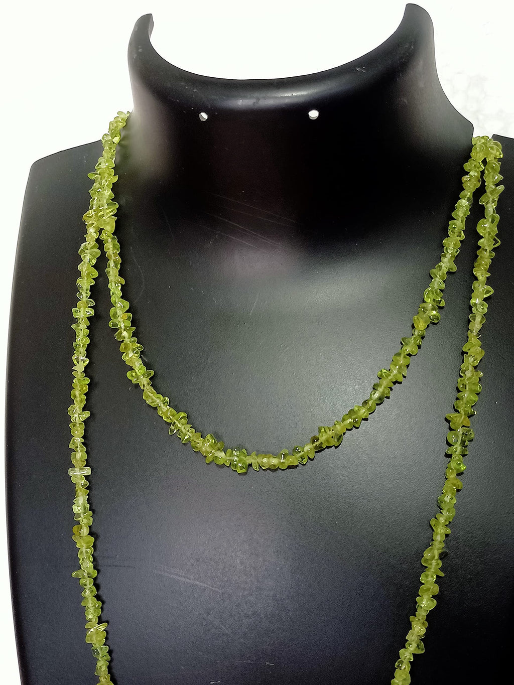 34" Natural Peridot Chip Beads Strand 150 Ct -Pack of 20, Gravel Uncut/ Freeform Shape, Nuggets for Beading- Jewelry Making, Art & Craft, Wholesale -August Birthstone