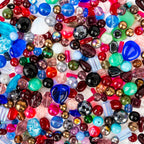One Pound Assorted Glass Beads for Jewelry Making, DIY Lamp Work, Arts and Crafts, and Decorative Hobby Artistry, Colorful Crystal Assortment Bulk Mix, 4-18mm (Mixed Colors) (12)
