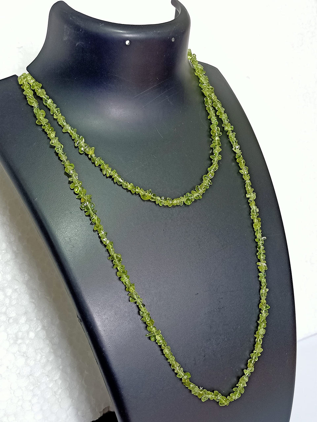 34" Natural Peridot Chip Beads Strand 150 Ct -Pack of 20, Gravel Uncut/ Freeform Shape, Nuggets for Beading- Jewelry Making, Art & Craft, Wholesale -August Birthstone