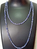 34" Natural Tanzanite Chip Beads Strand -Pack of 20, Gravel Uncut/ Freeform Shape, 150 Ct, Nuggets for Beading- Jewelry Making, Art & Craft, Wholesale