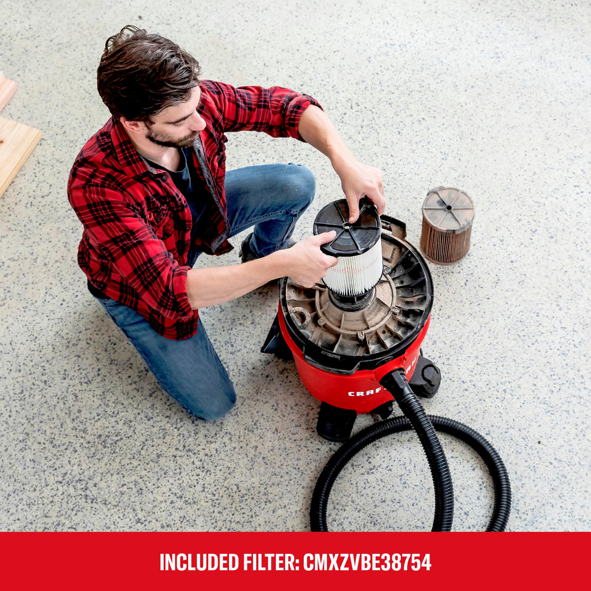 CRAFTSMAN CMXEVBE17590 9 Gallon 4.25 Peak HP Wet Dry Shop Vacuum