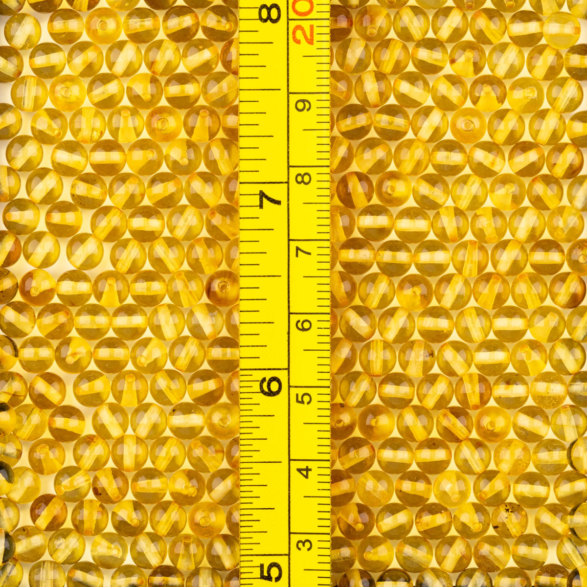 Amber Round Beads Polished 100% Natural Baltic Stone 5mm Loose with Drilled Holes for Crafting Beading and Jewelry Making - Amber Culture