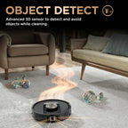 Shark PowerDetect NeverTouch Pro Robot Vacuum & Mop, Black,RV2820ZE