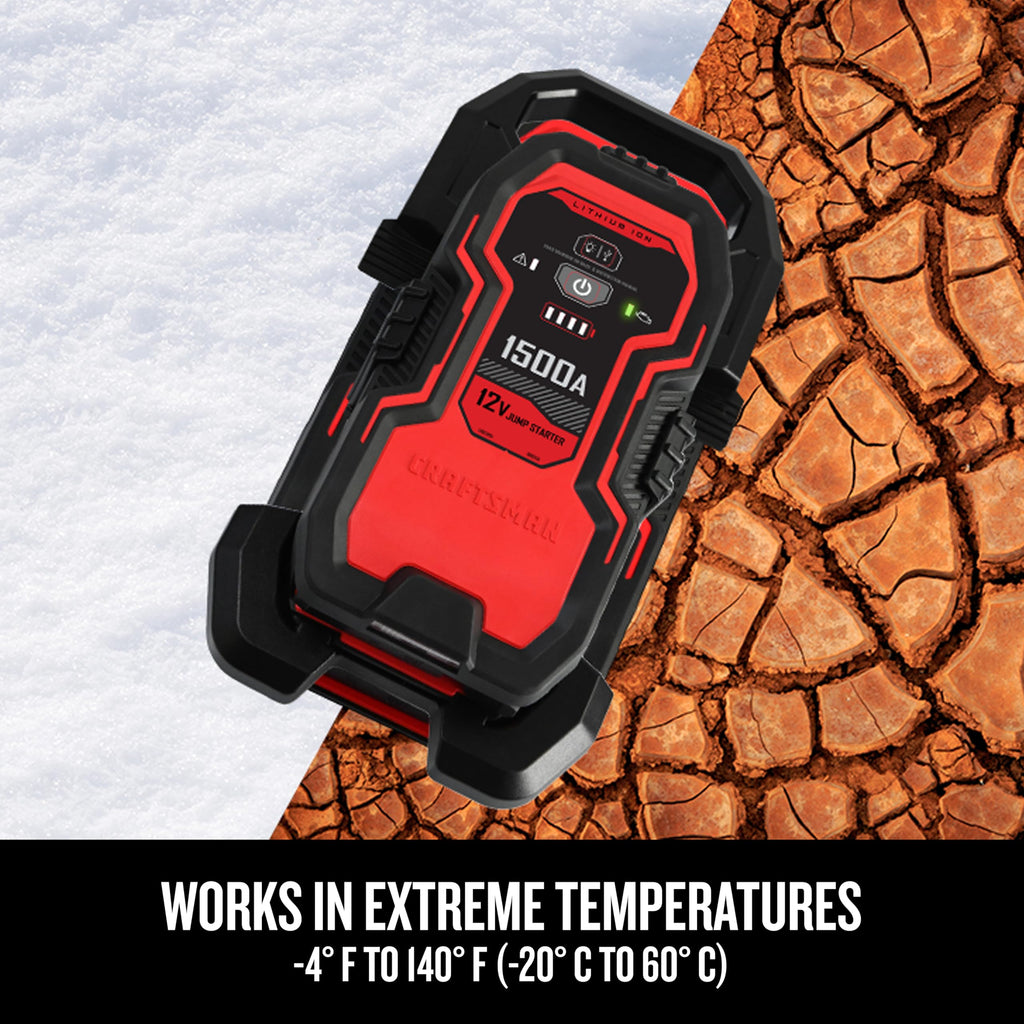 CRAFTSMAN Portable Car Battery Jump Starter & Power Bank, 12V – CMXCESM264