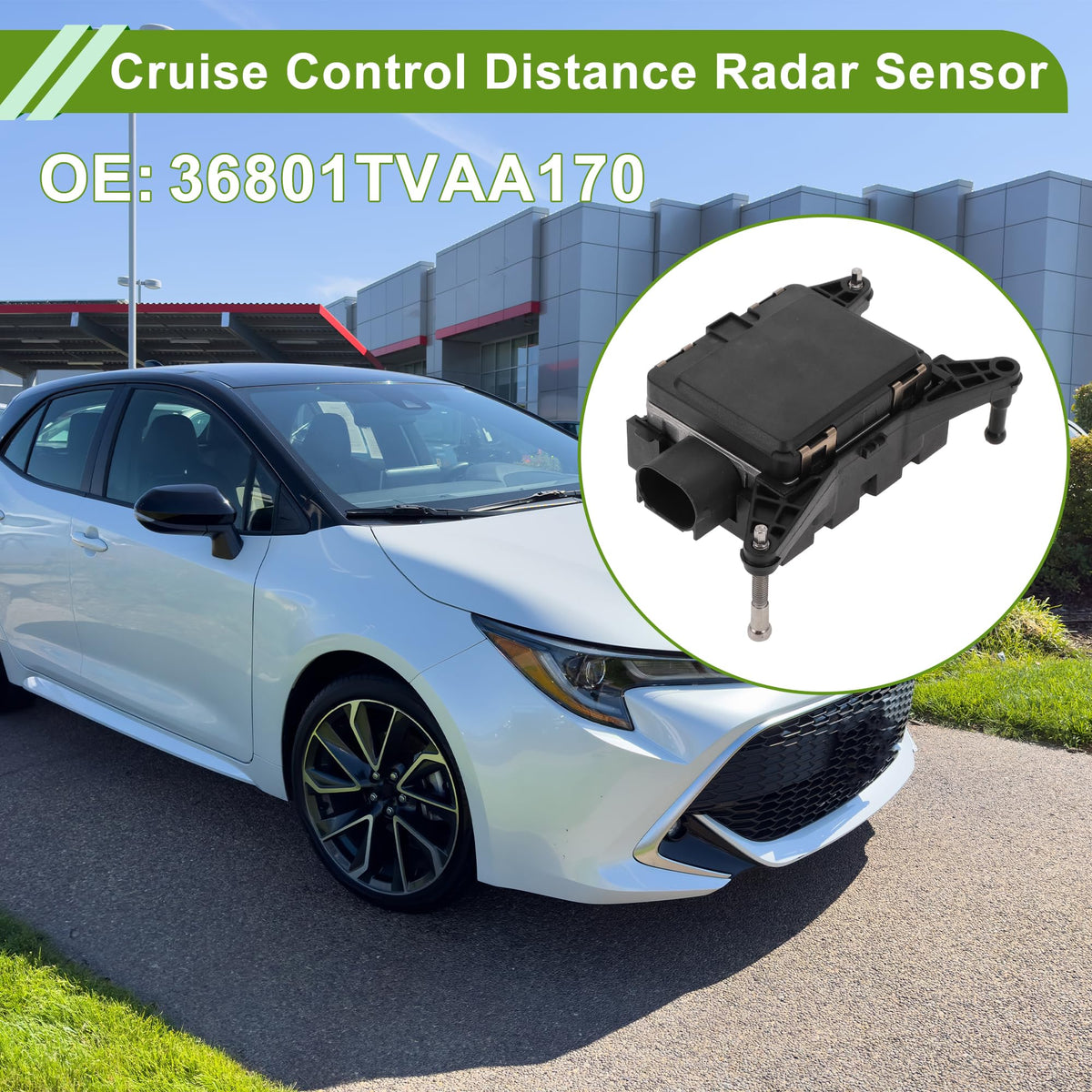 No.36801TVAA170 Cruise Control Distance Radar Sensor for Honda Accord 2018-2020 Black Automotive Car Cruise Control Module Unit ABS,Metal 1 Pcs