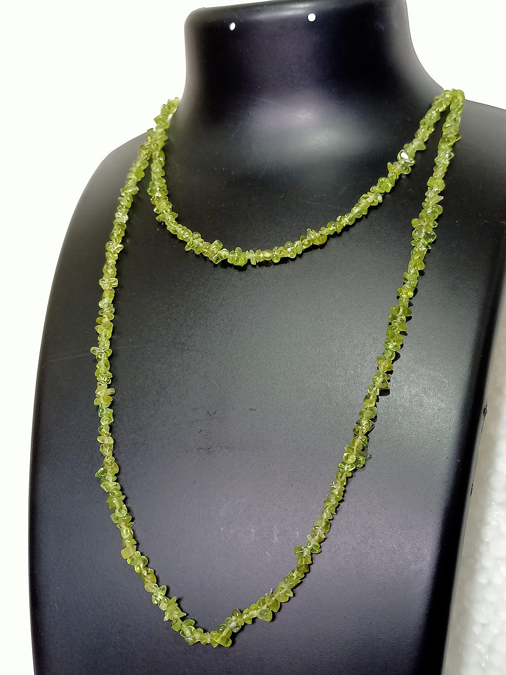 34" Natural Peridot Chip Beads Strand 150 Ct -Pack of 20, Gravel Uncut/ Freeform Shape, Nuggets for Beading- Jewelry Making, Art & Craft, Wholesale -August Birthstone